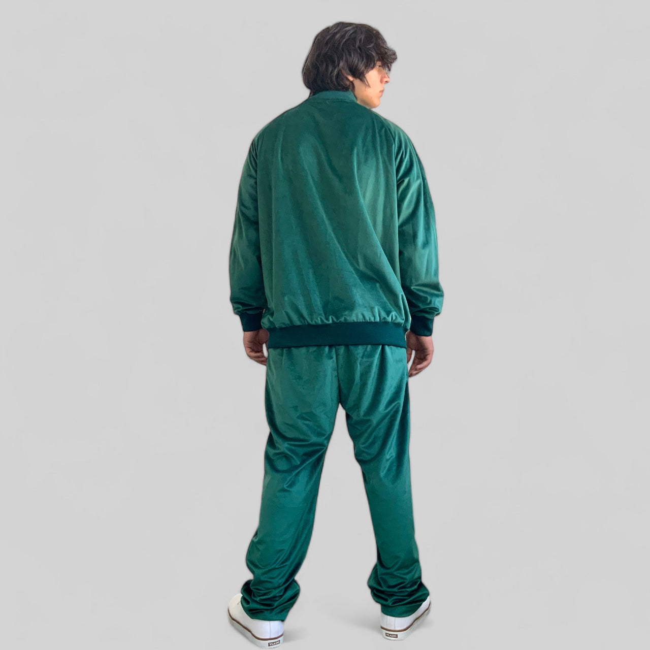 Men's Manzini Green | Green Velvet Casual Tracksuits Outfits Sets NWT