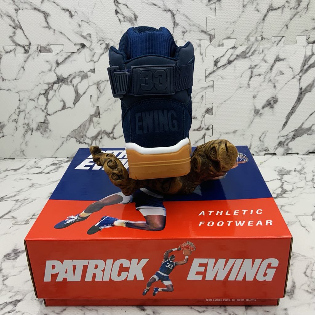 Men’s PATRICK EWING 33 HI Navy | White | Gum Sneakers NWT