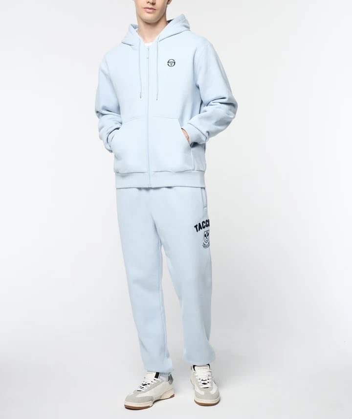 Men’s Sergio Tacchini Sky Blue | Navy Varsity Fleece Hooded Tracksuit NWT