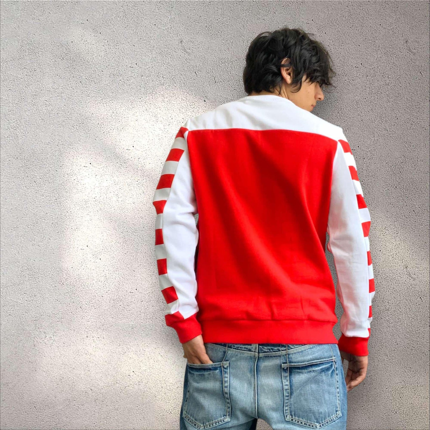 Men’s Troop Red | White Crewneck NWT