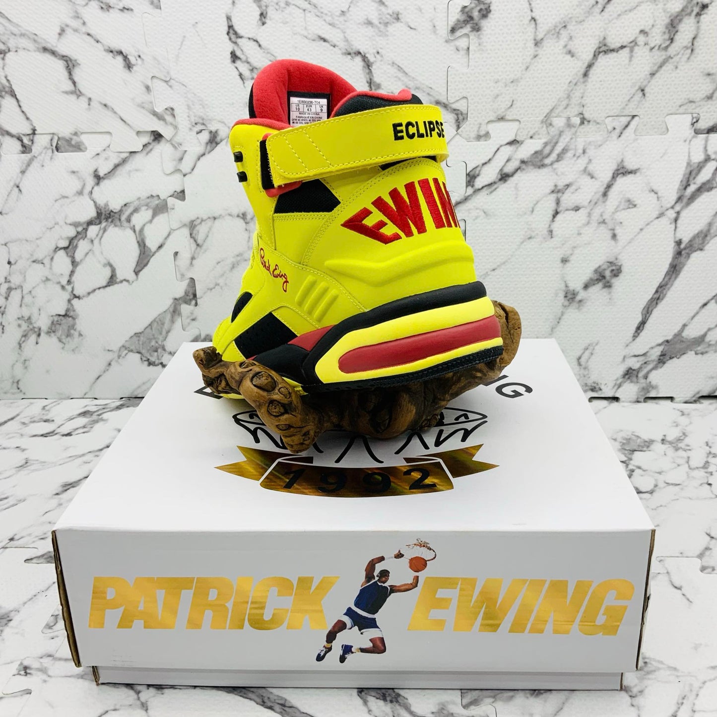 Men’s PATRICK EWING ECLIPSE Blazing Yellow |  Black | Red Bestseller Sneakers NWT