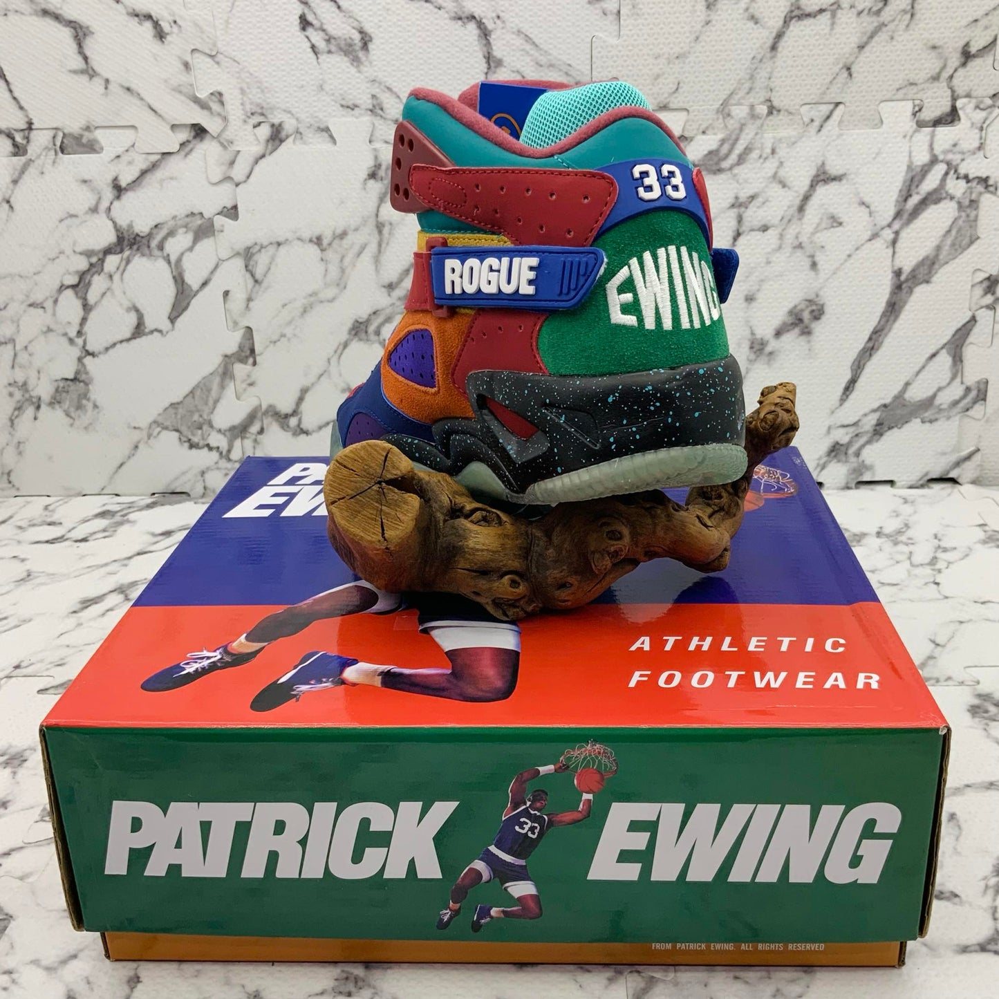 Men’s PATRICK EWING ROUGE Multicolor Remix Sneakers NWT