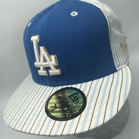 Men's New Era Cap Blue | White Pinstripes LA Dodgers 59FIFTY LIMITED EDITION NWT