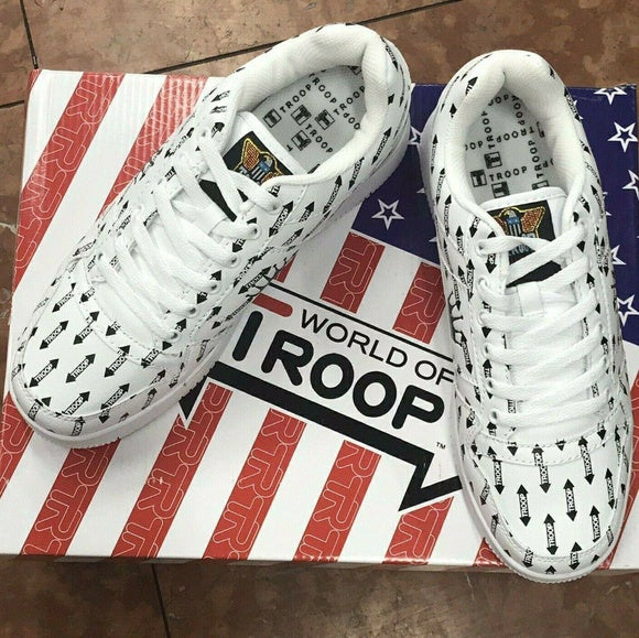 Men's Troop Destroyer AP White | Black Low-Top Sneakers NWT