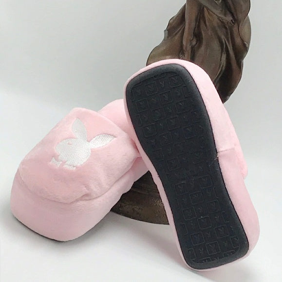 Women’s Playboy Pink | White Slippers NWT