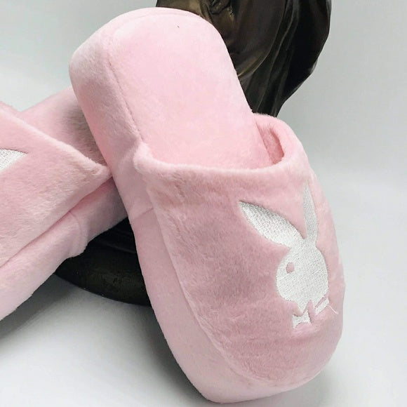 Women’s Playboy Pink | White Slippers NWT