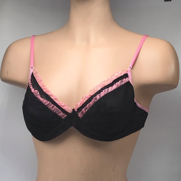 Women's Playboy Black | Pink Suede Set NWT