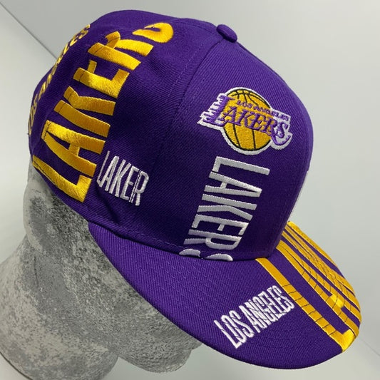 Men's New Era Cap Purple | Yellow | White LA 59FIFTY NBA Limited Edition NWT