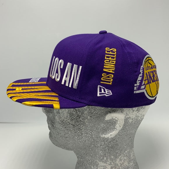 Men's New Era Cap Purple | Yellow | White LA 59FIFTY NBA Limited Edition NWT