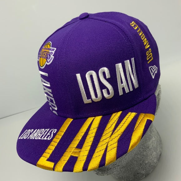 Men's New Era Cap Purple | Yellow | White LA 59FIFTY NBA Limited Edition NWT