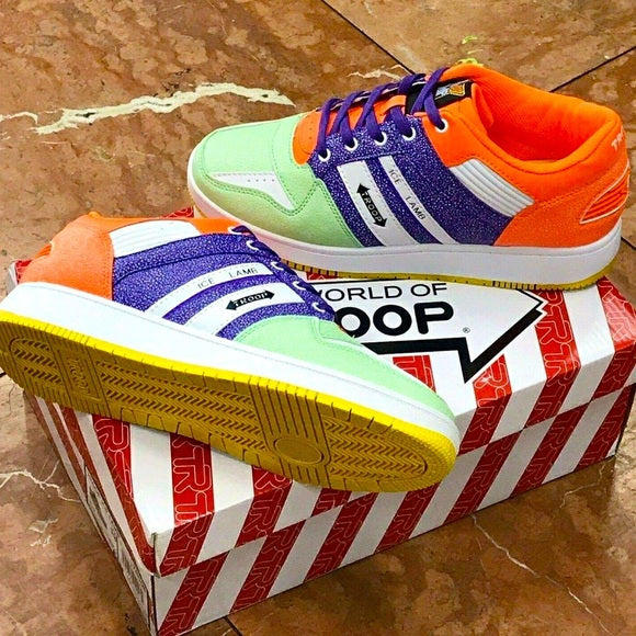 Men's Troop Ice Lamb Orange | Purple | Green | White Low-Top Sneakers NWT