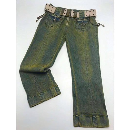 Women’s Playboy Green | Vintage Capri Pants NWT