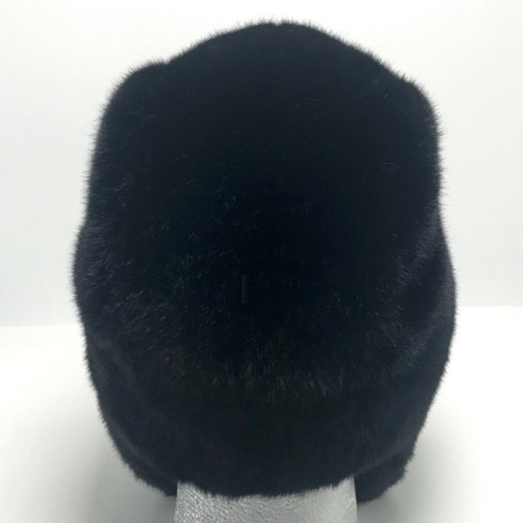 Men's Kangol Black Faux Fur Trapper Hat NWT