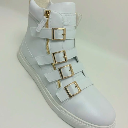 Men's J75 By Jump Zealot White High Top Fashion Sneakers NWT