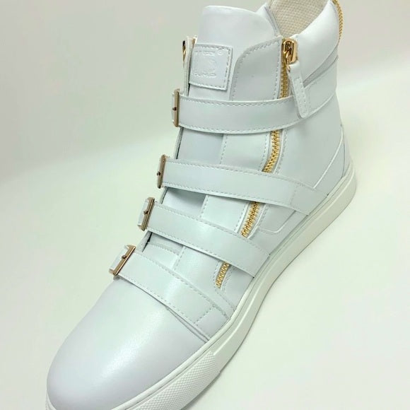 Men's J75 By Jump Zealot White High Top Fashion Sneakers NWT