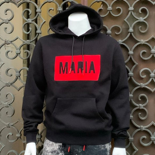 Men’s Maria By Fifty Black | Red Hoodie NWT