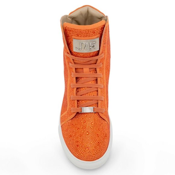 Men's J75 By Jump Sestos Orange High Top Fashion Sneakers NWT