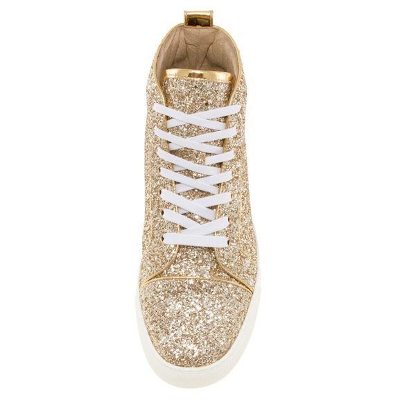 Men's J75 By Jump Reuben Gold Glitter High Top NWT