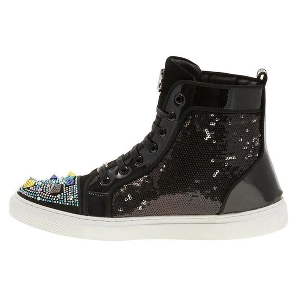 Men's J75 By Jump Cromwell Black Sequins High Top Sneaker NWT