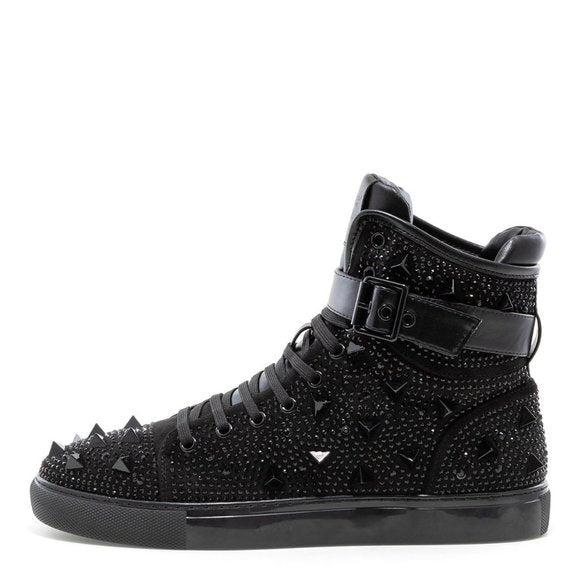 Men's J75 By Jump Soros Black High Top Sneakers NWT