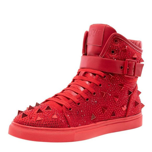 Men's J75 By Jump Soros Red High Top Sneakers NWT