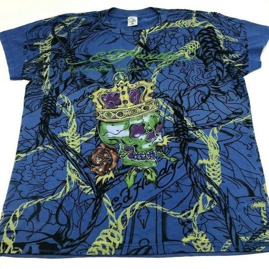 Unisex Ed Hardy Blue | Black | Green Tee Shirts