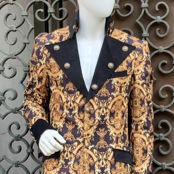 Men's Angelino Wheat | Black Casual Prom | Tuxedo | Blazer NWT