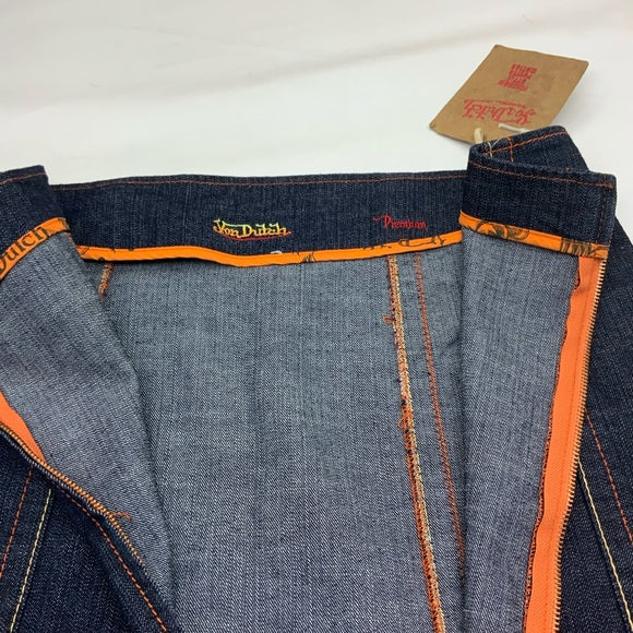 Women’s Von Ducth Raw Blue Denim Mini Skirt