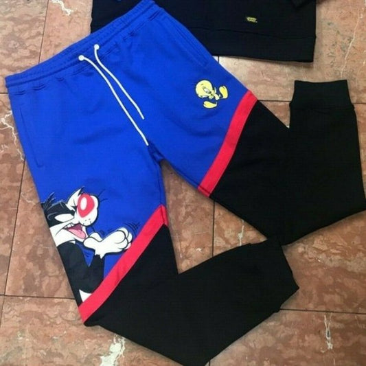 Men's Fashion Royal Blue | Red | Black Sylvester & Tweety Sweatpants NWT