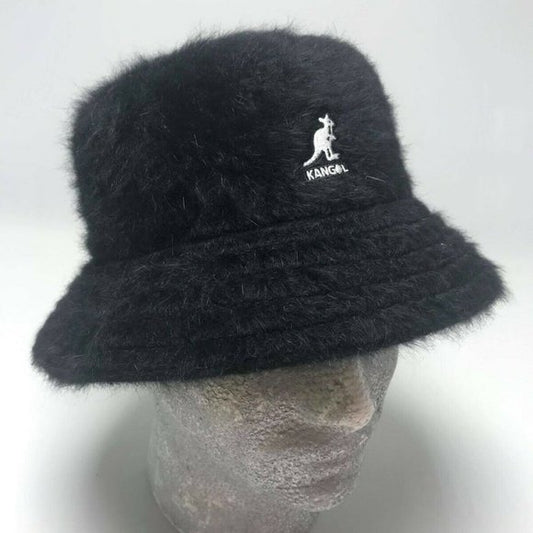 Men's Kangol Black Lahinch Furgora Casual Bucket Hats NWT