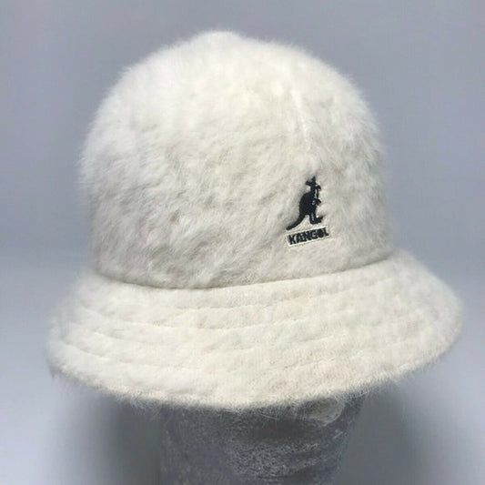 Men's Kangol Off White | Black Furgora Casual Bucket Hat NWT