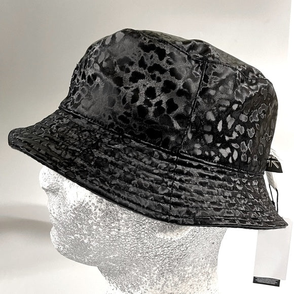 Men's Kangol Black Embossed Reversible Casual Bucket Hats NWT