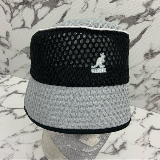 Men's Kangol Black | Grey Mesh Bin Casual Bucket Hats NWT