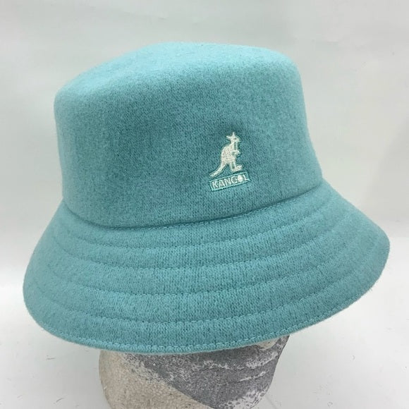 Men's Kangol Lt Turquoise Wool Lahinch Bucket Hat NWT