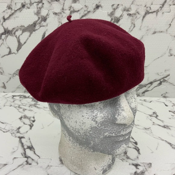 Men's Kangol Anglobasque Burgundy Wool Beret Hats NWT