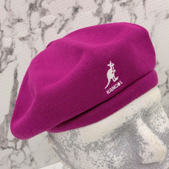 Men's Kangol Bamboo Jax Beret Hot Pink Casual Hats NWT