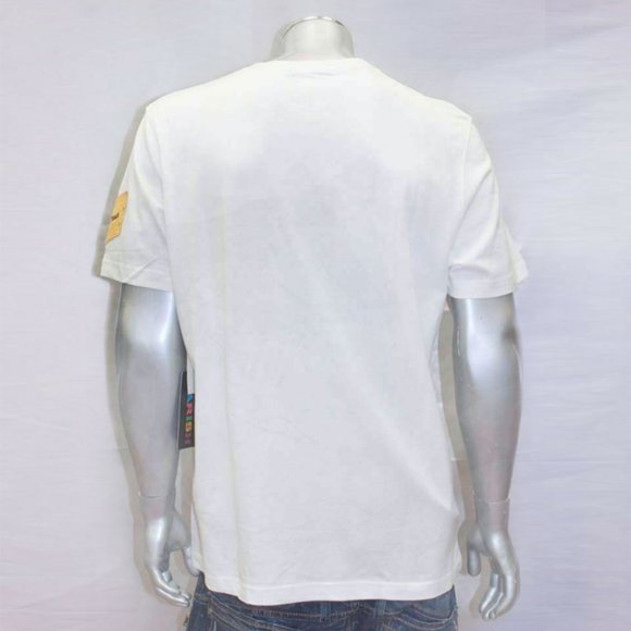 Men's Parish White | Orange "Death or Glory" Short Sleeve Tee Shirt NWT