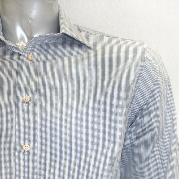 Men's Rufus Lt.Blue | White Button Down Long Sleeve Shirt NWT