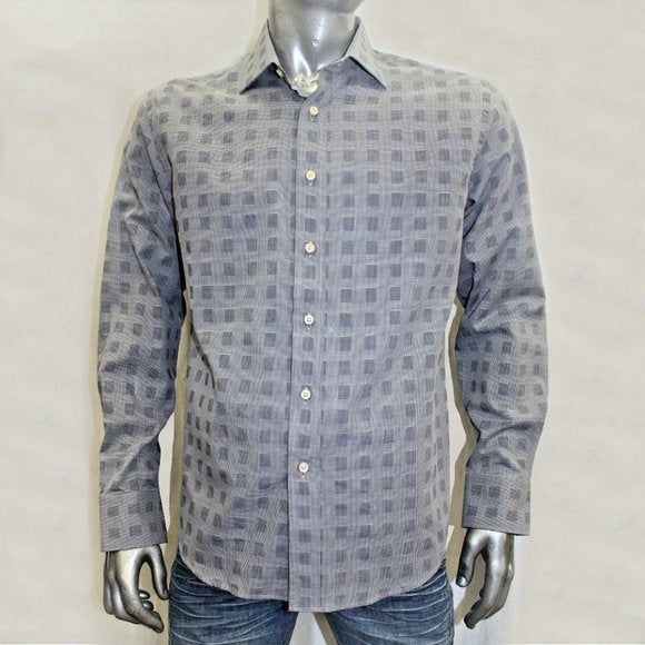 Men's Rufus Navy Long Sleeve Button Down Shirt NWT