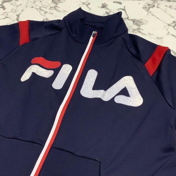 Men’s Fila Navy | Red Full Zip Track Jacket NWT