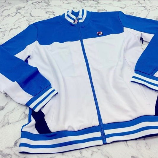 Men's Fila Blue | White Track Jacket NWT