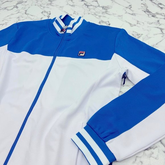 Men's Fila Blue | White Track Jacket NWT