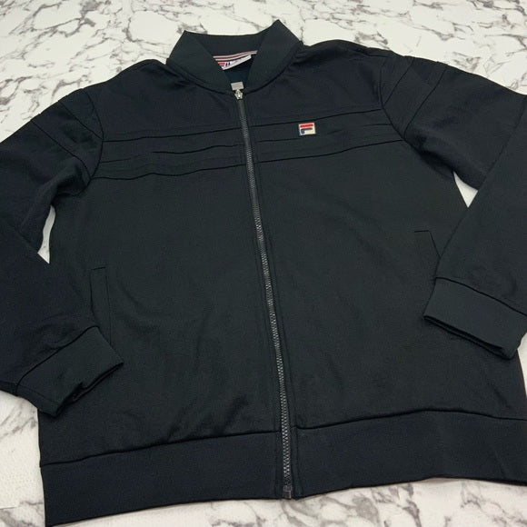 Men's Fila Black Full Zip Track Jacket NWT