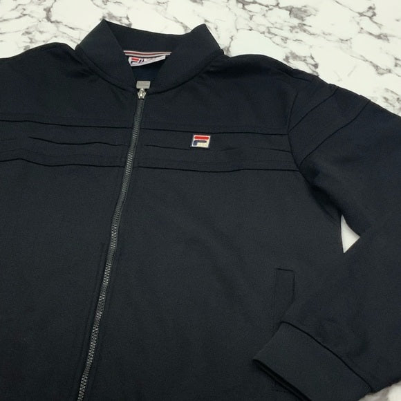 Men's Fila Black Full Zip Track Jacket NWT