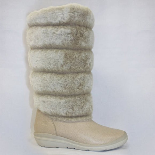 Women's Timberland Natural Fur 14" and Roll Top Boots NWT