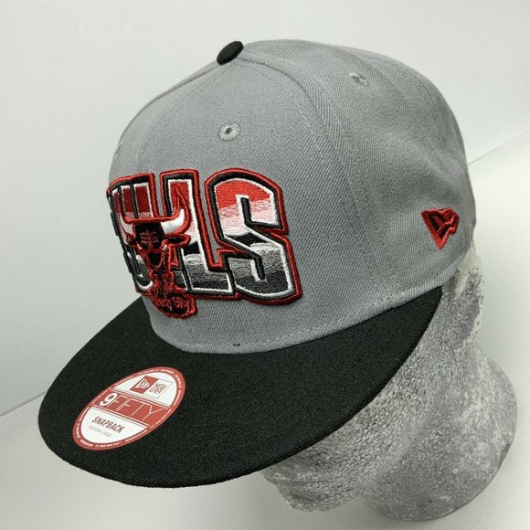 Men's New Era Cap Grey | Black Chicago Bulls 9FIFTY NBA LIMITED EDITION NWT