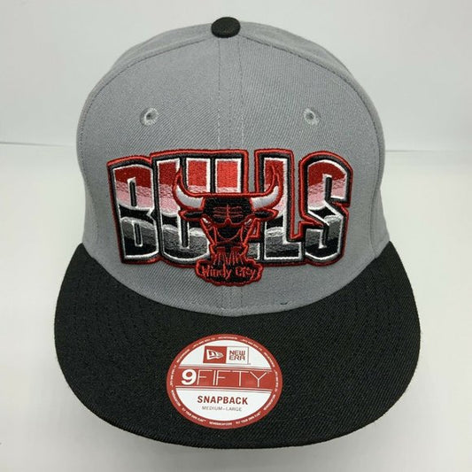 Men's New Era Cap Grey | Black Chicago Bulls 9FIFTY NBA LIMITED EDITION NWT