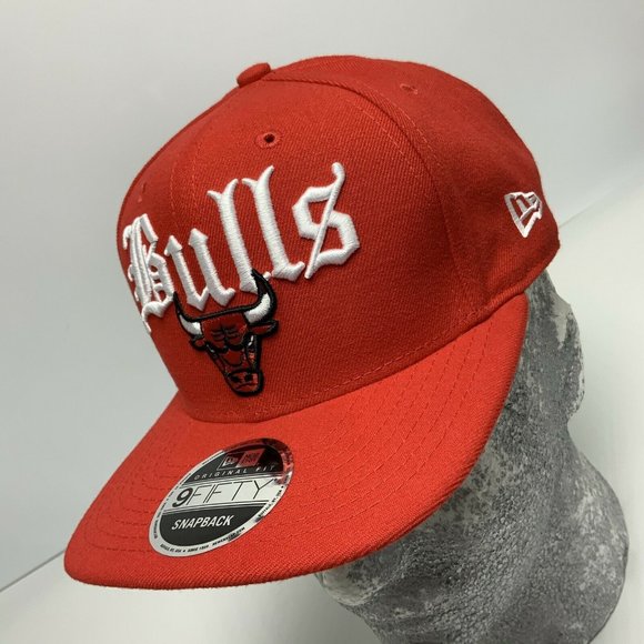 Men's New Era Cap Red | White Chicago Bulls 9FIFTY NBA LIMITED EDITION NWT