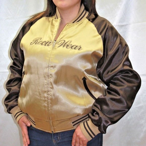 Women's Rocawear Jr Brown | Khaki Silky Jacket NWT