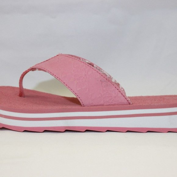 Women's Timberland Pink | White Flip Flops NWT